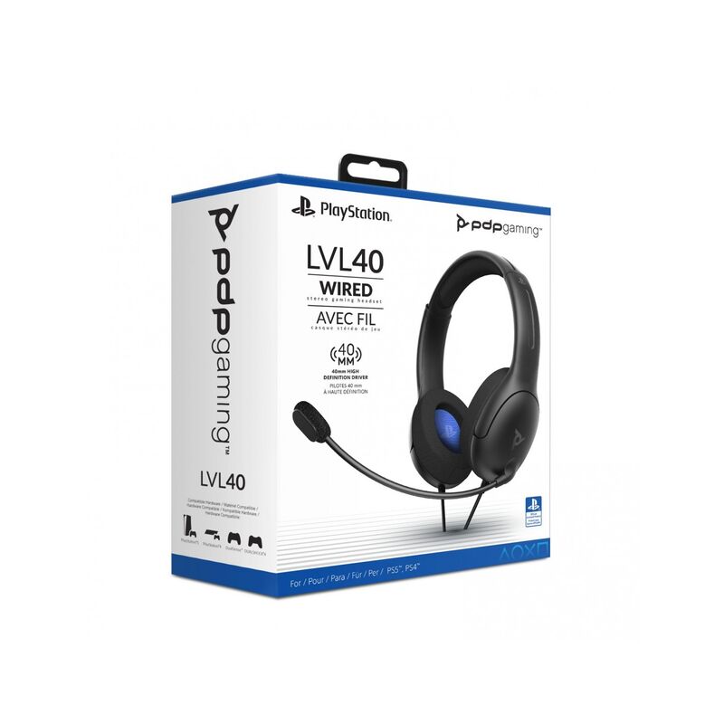Auriculares LVL40 Wired Negro - Auricular Gaming Licenciado - PS4 / PS5