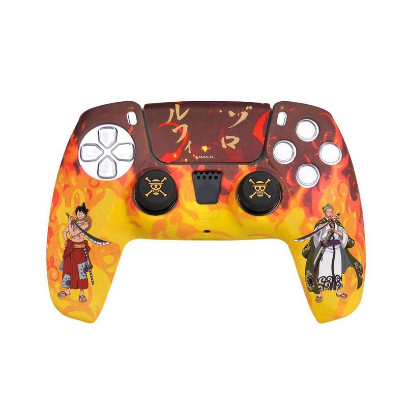 One Piece Custom Kit Fire para mando DualSense - PS5