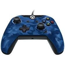 Xbox One - Wired Controller Azul Camo Licenciado