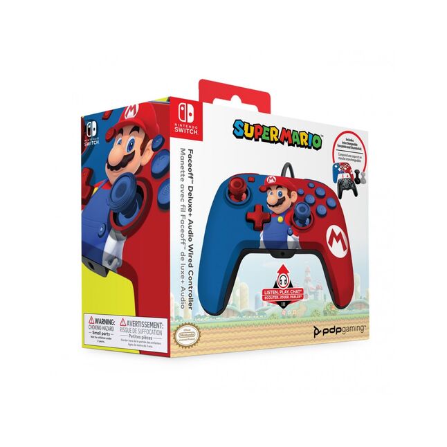 Mando Faceoff Deluxe Wired - Mario - Licenciado - SWITCH