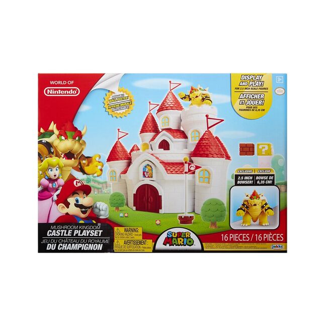 Nintendo Mushroom Kingdom Castle Playset Super Mario WorldGame
